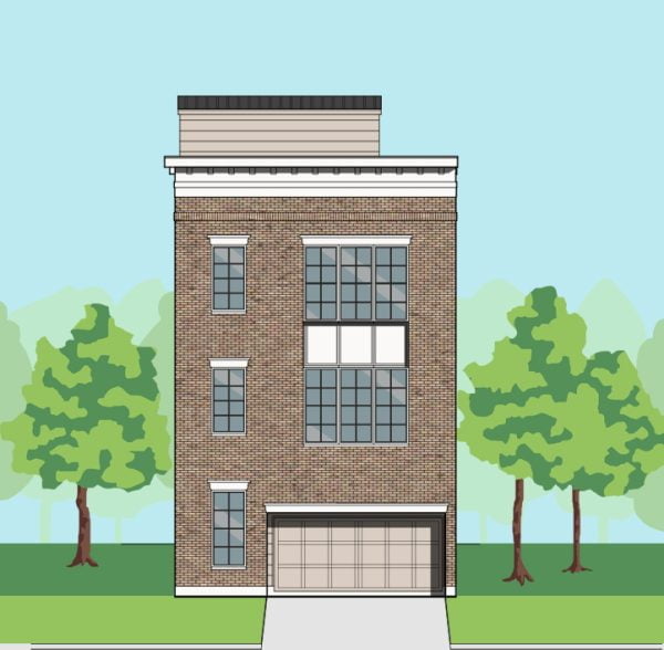 3 1/2 Story Townhome Plan F0327 A1.1L