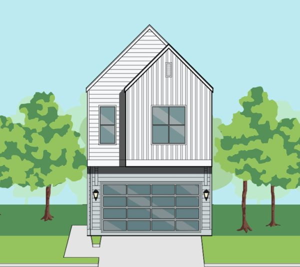 Two Story Townhome Plan F0332 A1.1L