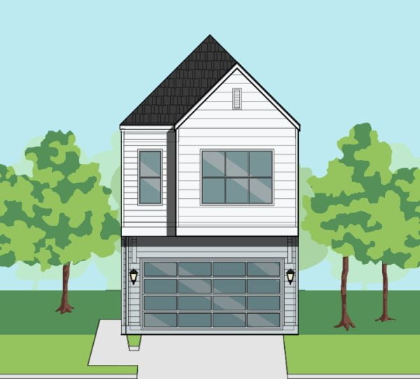 Two Story Townhome Plan F0332 A2.1L