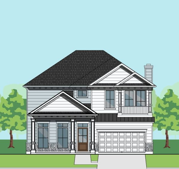 Two Story Urban Home Plan F1024