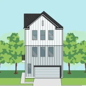 Three Story Townhome Plan F1026 A1.1L