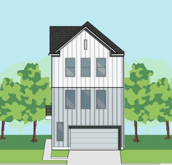 Three Story Townhome Plan F1026 A1.1L