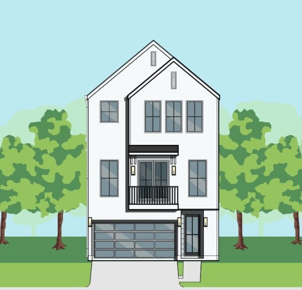 Three Story Townhome Plan F1026 B1.1R