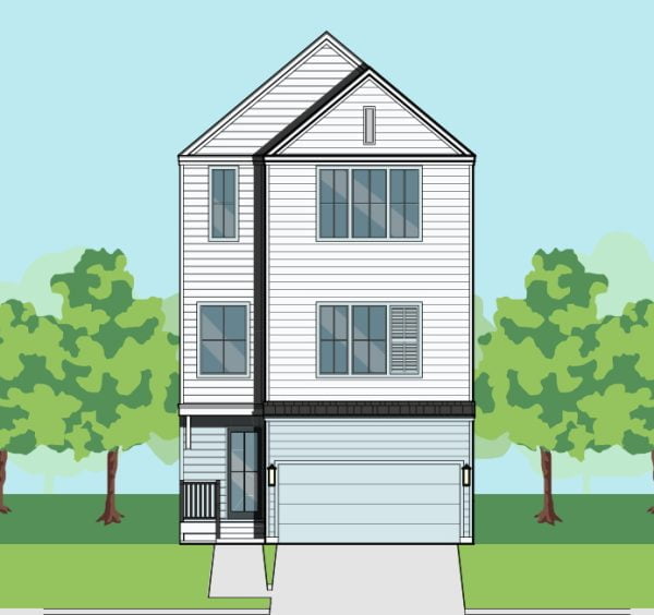 Three Story Townhome Plan F1047 B1.1