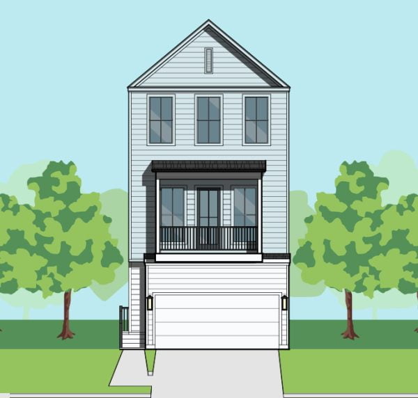 Three Story Townhome Plan F1047 D1.1
