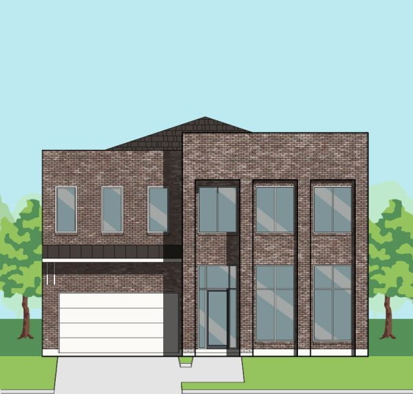 Two Story Urban Home Plan F1053