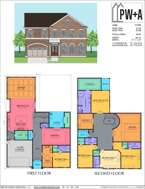 Two Story Home Plan F1058