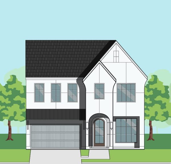 Two Story Urban Home Plan F1068