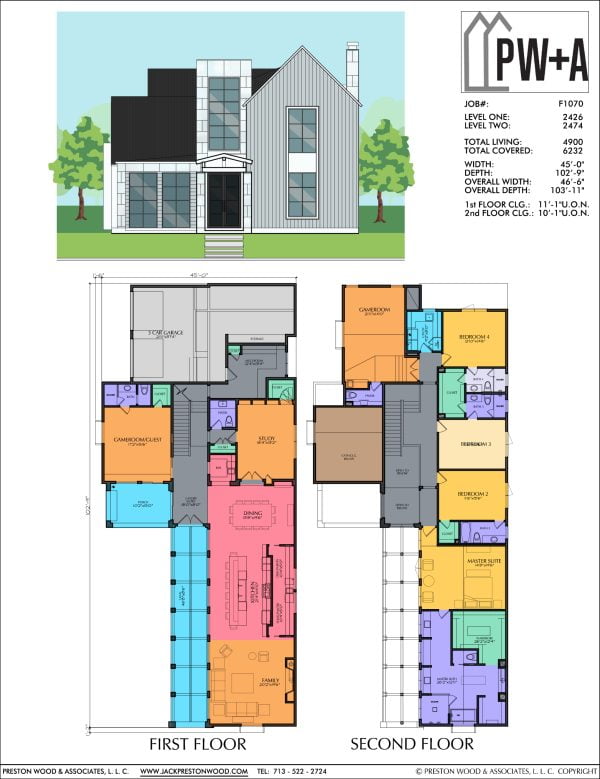 Two Story Home Plan F1070