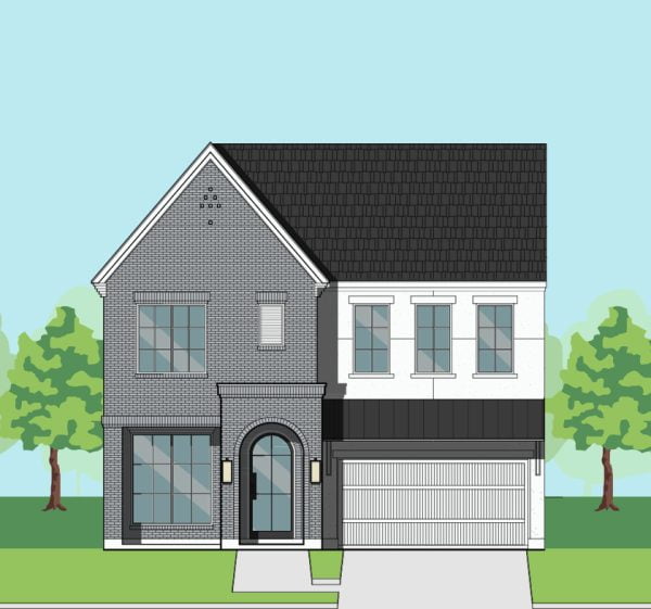 Two Story Urban Home Plan F1095