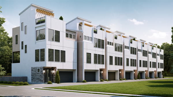 3 1/2 Story Townhome Plan F1139 A