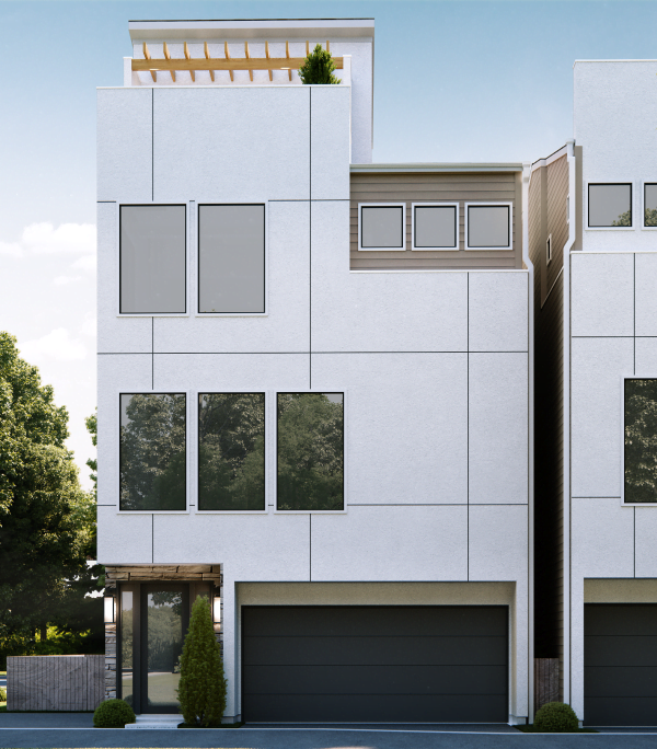 3 1/2 Story Townhome Plan F1139 A