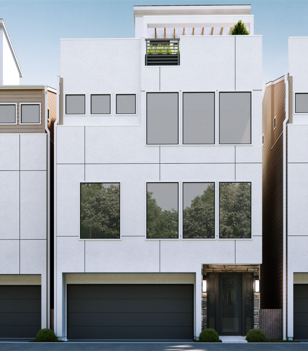 3 1/2 Story Townhome Plan F1139 A