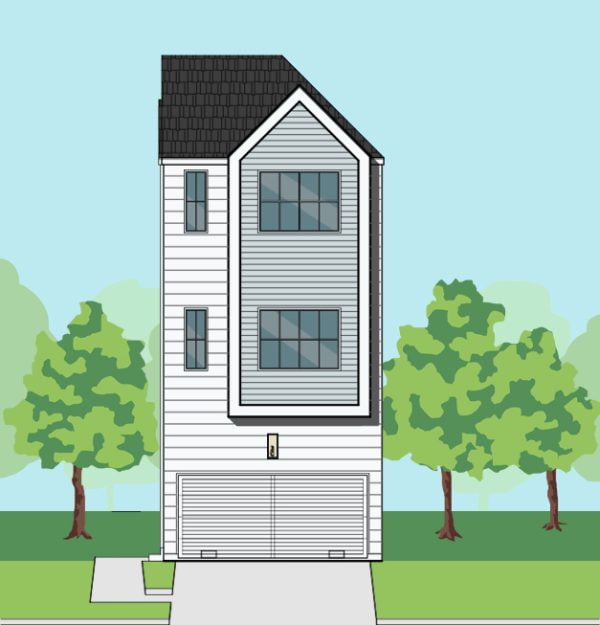 Three Story Townhome Plan F1100 B1.1