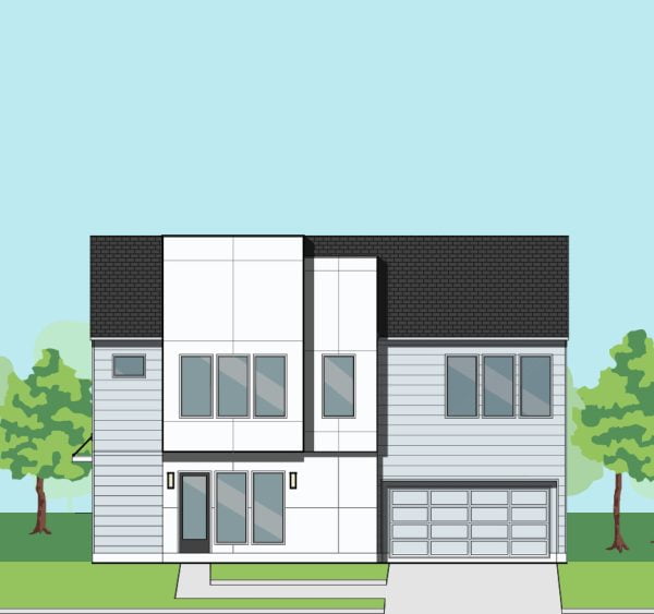 Two Story Townhome Plan F1120 A1.1