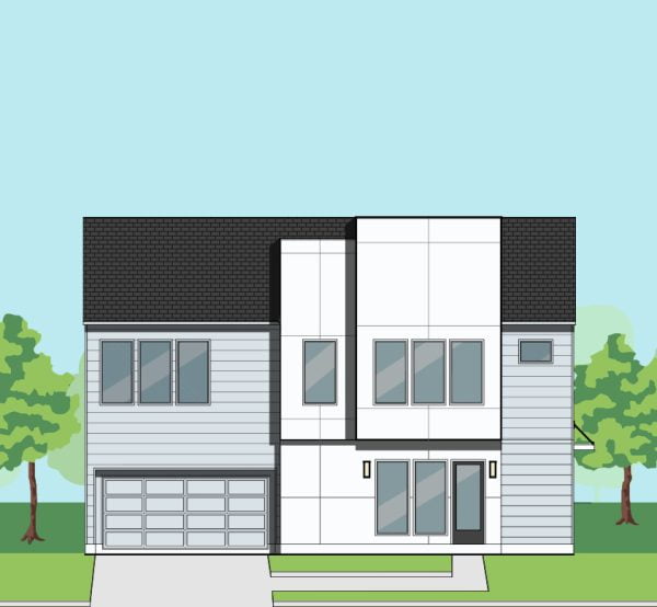 Two Story Townhome Plan F1120 A1.1