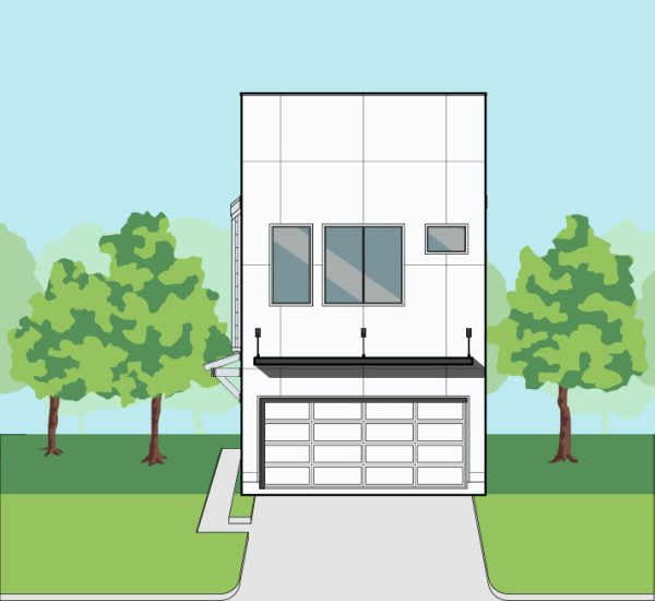 Two Story Townhome Plan F1120 B1.1L