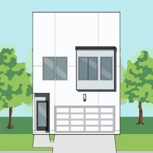 Two Story Townhome Plan F1120 C1.1L