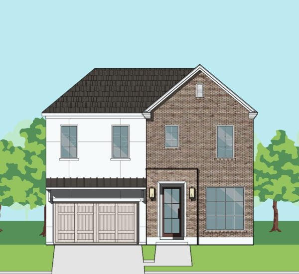 Two Story Urban Home Plan F1126