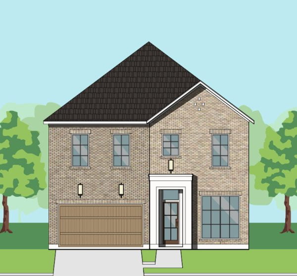 Two Story Urban Home Plan F2031