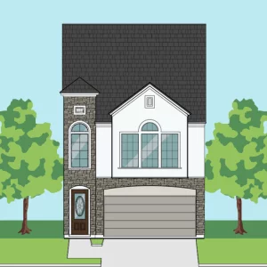 Three Story Home Plan E7028 D1.1