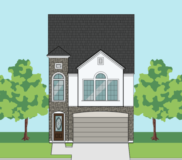 Three Story Home Plan E7028 D1.1