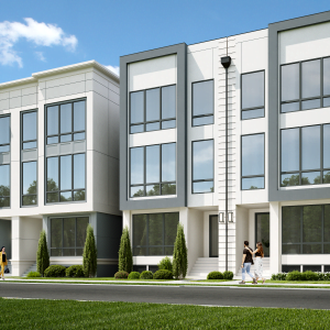 Three Story Duplex Townhome Plan F0271 A