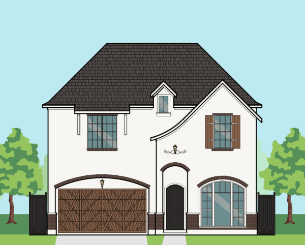 Two Story Urban Home Plan E5152