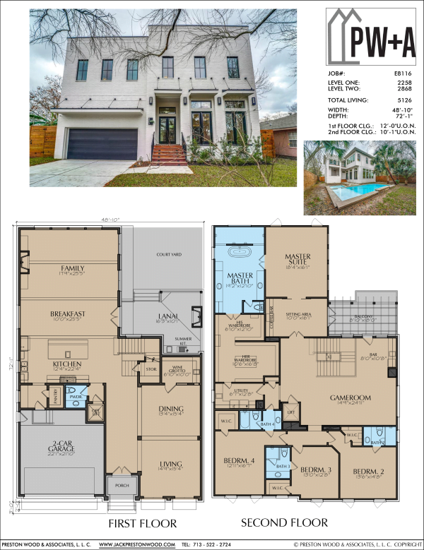 Two Story Urban Home Plan E8116