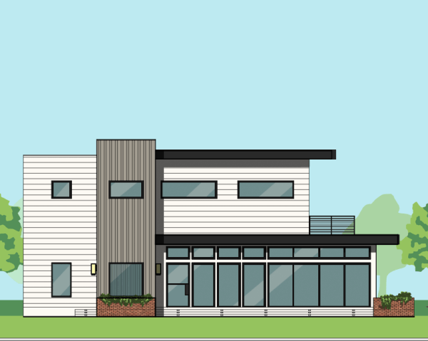 Two Story Urban Home Plan E8126