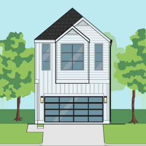 Two Story Townhome Plan E9090 A1.1