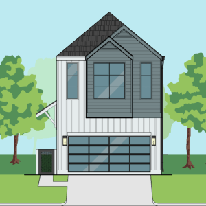 Two Story Townhome Plan E9090 A2.2