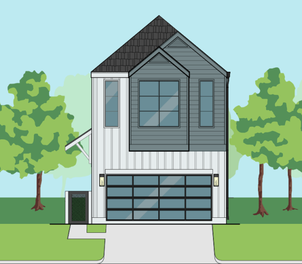 Two Story Townhome Plan E9090 A2.2