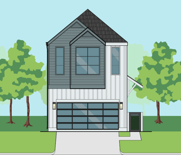 Two Story Townhome Plan E9090 A2.2