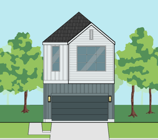 Two Story Townhome Plan E9090 B1.1