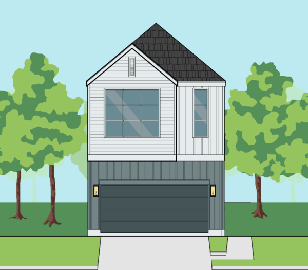 Two Story Townhome Plan E9090 B1.1