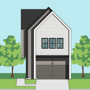 Two Story Townhome Plan E9117 B1.1 (AV)