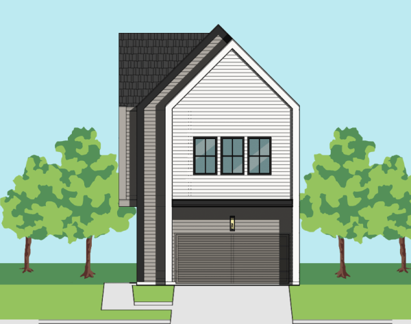 Two Story Townhome Plan E9117 B1.1 (AV)
