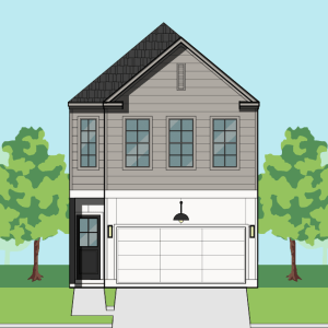 Two Story Townhome Plan E9117 B1.1 (NV)