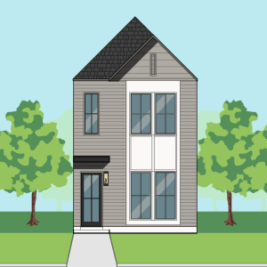 Two Story Townhome Plan E9117 C1.1