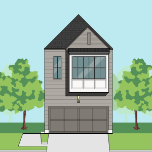Two Story Townhome Plan E9117 C2.1