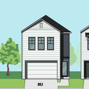 Two Story Townhome Plan E9158 D1