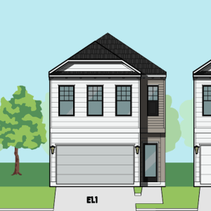Two Story Townhome Plan E9158 E1