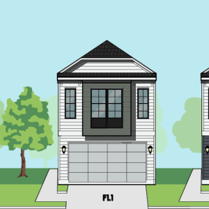 Two Story Townhome Plan E9158 F1
