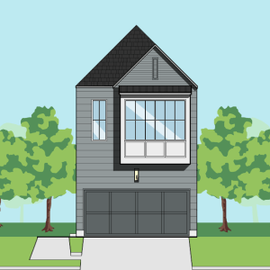 Two Story Townhome Plan E9196 C2