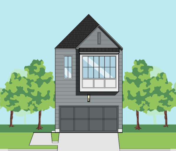 Two Story Townhome Plan E9196 C2
