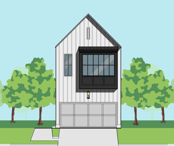 Two Story Townhome Plan E9196 C2