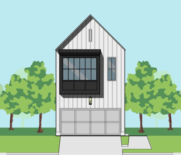 Two Story Townhome Plan E9196 C2