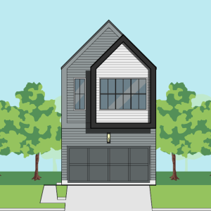 Two Story Townhome Plan E9196 C4.1