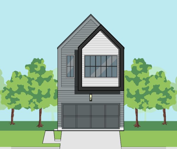 Two Story Townhome Plan E9196 C4.1